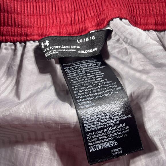 Under‎ Armour Pants Mens Large Red ColdGear Snow Ski Outdoor Zip Pockets Winter - Picture 10 of 13